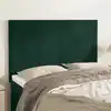 Image de Tête De Lit Vert Foncé 144 X 5 X 118/128 Cm Velours Vidaxl