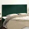 Image de Tête De Lit Vert Foncé 160x5x118/128 Cm Velours Vidaxl