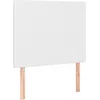 Image de Tête De Lit Blanche 80 X 5 X 118/128 Cm Similicuir Vidaxl
