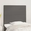 Image de Tête De Lit Gris 80x5x118/128 Cm Similicuir Vidaxl