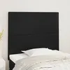 Image de vidaXL Tête de Lit Meubles de Chambre à Coucher Accessoires de Lit Simple Têtes de Cadre de Lit Intérieur Noir 90x5x118/128 3116130