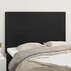 Image de vidaXL Tête de Lit Meubles de Chambre à Coucher Accessoires de Lit Simple Têtes de Cadre de Lit Intérieur Noir 144x5x118/128 3116142