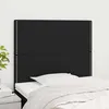 Image de Tête De Lit Noir 90x5x118/128 Cm Tissu Vidaxl