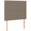 Image de Tête De Lit Taupe 90x5x118/128 Cm Tissu Vidaxl