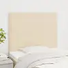 Image de Tête De Lit Crème 90x5x118/128 Cm Tissu Vidaxl