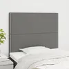 Image de Tête De Lit Gris Foncé 100x5x118/128 Cm Tissu Vidaxl