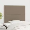 Image de Tête De Lit Taupe 100x5x118/128 Cm Tissu Vidaxl