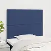 Image de Tête De Lit Bleu 100x5x118/128 Cm Tissu Vidaxl