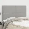 Image de vidaXL Tête de Lit Meubles de Chambre à Coucher Accessoires de Lit Simple Têtes de Cadre de Lit Intérieur Gris Clair 3116190