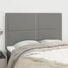 Image de Tête De Lit Gris Foncé 144 X 5 X 118/128 Cm Tissu Vidaxl