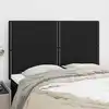 Image de Tête De Lit Noir 144x5x118/128 Cm Tissu Vidaxl