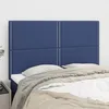 Image de Tête De Lit Bleu 144x5x118/128 Cm Tissu Vidaxl