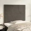 Image de Tête De Lit Gris Foncé 80x5x118/128 Cm Velours Vidaxl