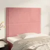 Image de Tête De Lit Rose 80x5x118/128 Cm Velours Vidaxl