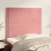 Image de vidaXL Tête de Lit Meubles de Chambre à Coucher Accessoires de Lit Simple Têtes de Cadre de Lit Intérieur Rose 80x5x118/128 3116227