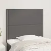Image de Tête De Lit Gris 100x5x118/128 Cm Similicuir Vidaxl