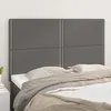 Image de Tête De Lit Gris 144x5x118/128 Cm Similicuir Vidaxl