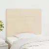 Image de Tête De Lit Crème 80x5x118/128 Cm Tissu Vidaxl