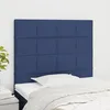 Image de Tête De Lit Bleu 80x5x118/128 Cm Tissu Vidaxl