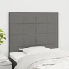Image de Tête De Lit Gris Foncé 90x5x118/128 Cm Tissu Vidaxl