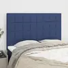 Image de Tête De Lit Bleu 144x5x118/128 Cm Tissu Vidaxl