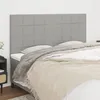 Image de Tête De Lit Gris Clair 160 X 5 X 118/128 Cm Tissu Vidaxl
