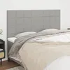 Image de vidaXL Tête de Lit Meubles de Chambre à Coucher Accessoires de Lit Simple Têtes de Cadre de Lit Intérieur Gris Clair 3116338