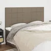 Image de Tête De Lit Taupe 160x5x118/128 Cm Tissu Vidaxl