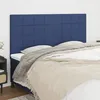 Image de Tête De Lit Bleu 180x5x118/128 Cm Tissu Vidaxl