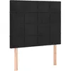 Image de Tête De Lit Noir 90x5x118/128 Cm Velours Vidaxl