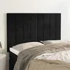 Image de Tête De Lit Noir 144x5x118/128 Cm Velours Vidaxl