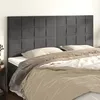 Image de vidaXL Tête de Lit Meubles de Chambre à Coucher Accessoires de Lit Simple Têtes de Cadre de Lit Intérieur Gris Foncé 3116387