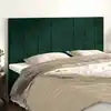 Image de Tête De Lit Vert Foncé 180x5x118/128 Cm Velours Vidaxl