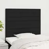 Image de Tête De Lit Noir 80x5x118/128 Cm Tissu Vidaxl