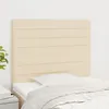 Image de Tête De Lit Crème 80x5x118/128 Cm Tissu Vidaxl