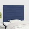 Image de Tête De Lit Bleu 80x5x118/128 Cm Tissu Vidaxl