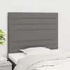 Image de Tête De Lit Gris Foncé 90x5x118/128 Cm Tissu Vidaxl