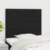 Image de Tête De Lit Noir 90x5x118/128 Cm Tissu Vidaxl
