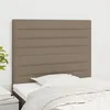 Image de Tête De Lit Taupe 90x5x118/128 Cm Tissu Vidaxl