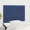 Image de vidaXL Tête de lit Bleu 90x5x118/128 cm Tissu 3116460