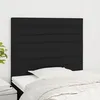 Image de Tête De Lit Noir 100x5x118/128 Cm Tissu Vidaxl