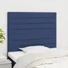 Image de Tête De Lit Bleu 100x5x118/128 Cm Tissu Vidaxl