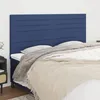 Image de vidaXL Tête de lit Bleu 160x5x118/128 cm Tissu 3116484