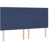 Image de Tête De Lit Bleu 180x5x118/128 Cm Tissu Vidaxl