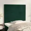 Image de Tête De Lit Vert Foncé 90x5x118/128 Cm Velours Vidaxl