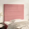 Image de vidaXL Tête de lit Rose 90x5x118/128 cm Velours 3116513