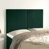 Image de Tête De Lit Vert Foncé 144 X 5 X 118/128 Cm Velours Vidaxl