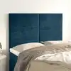 Image de Tête De Lit Bleu Foncé 144 X 5 X 118/128 Cm Velours Vidaxl