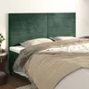 Image de vidaXL Tête de Lit Meubles de Chambre à Coucher Accessoires de Lit Simple Têtes de Cadre de Lit Intérieur Vert Foncé 3116529