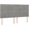 Image de Tête De Lit Gris Clair 180x5x118/128 Cm Velours Vidaxl